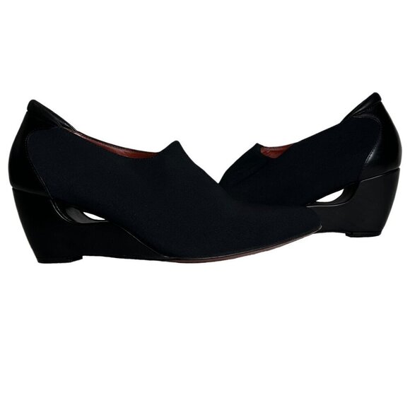 Donald J. Pliner Shoes - Donald J Pliner Couture Stretch Textile Pumps Shooties Cut out Wedge Size 7.5